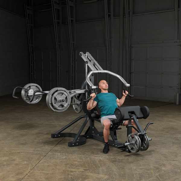 Thumbnail: Body-Solid SBL460P4 Freeweight Leverage Gym Package