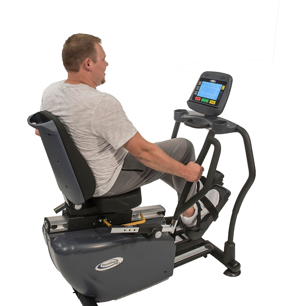Thumbnail: PhysioStep MDX Recumbent Elliptical Cross Trainer