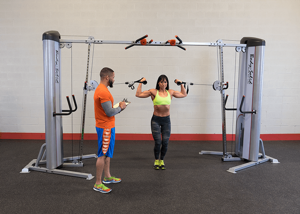 Thumbnail: Body-Solid Cable Crossover, 210 LB Weight Stack S2CCO/2