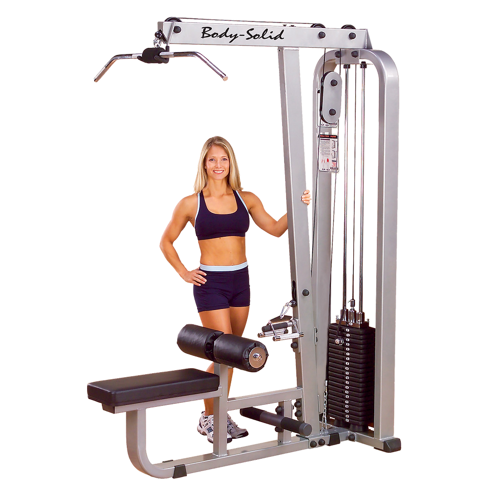 Body-Solid PCL Lat and Mid Row Machine 210 LB weight Stack - SLM300G