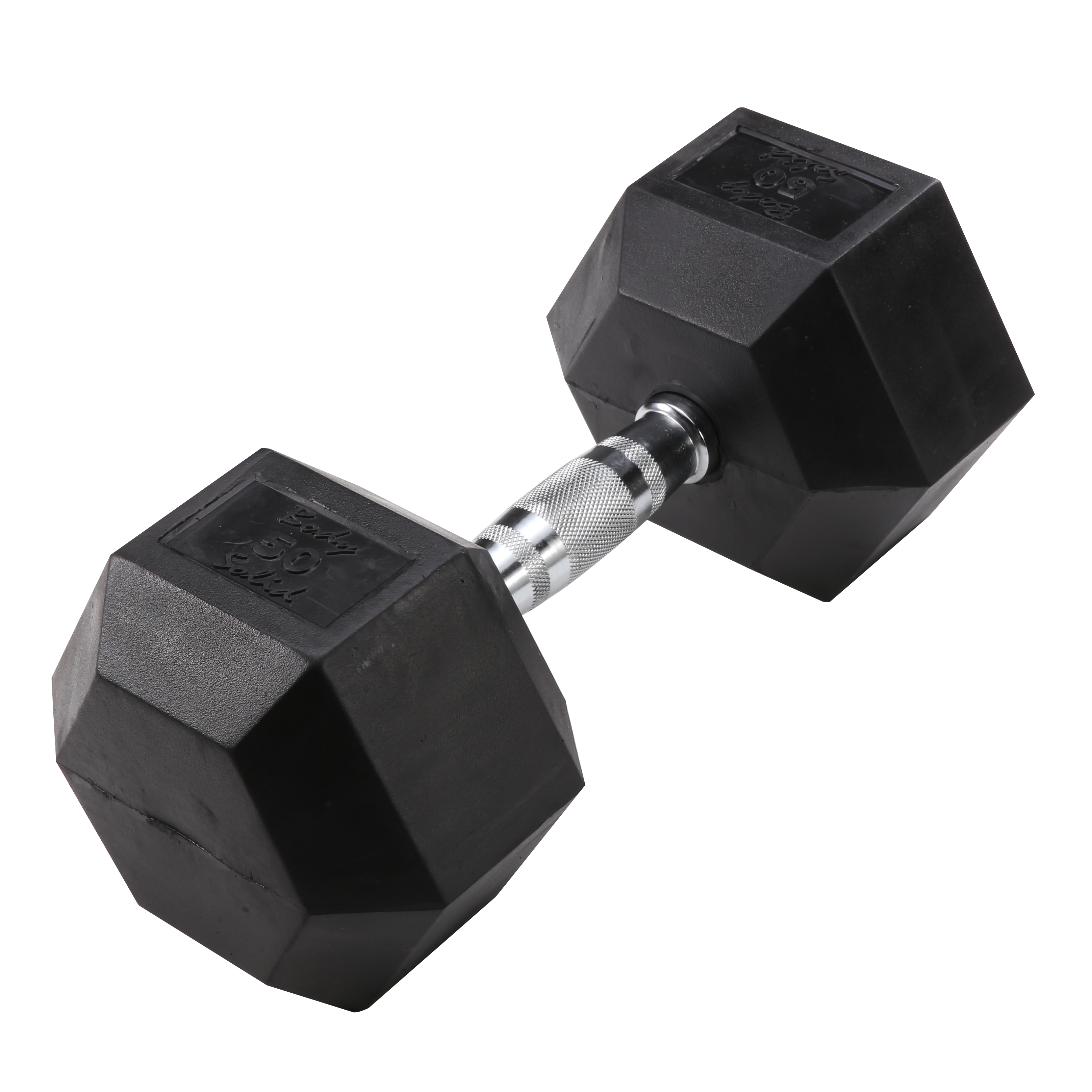 Body-Solid 50lb Rubber Hex Dumbbells - SDR50