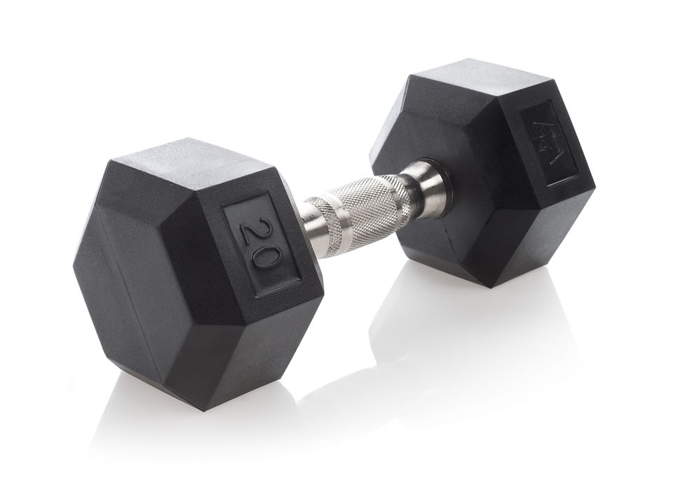 Thumbnail: Hampton Fitness Urethane DURA-BELL Dumbbell Pairs - DBU