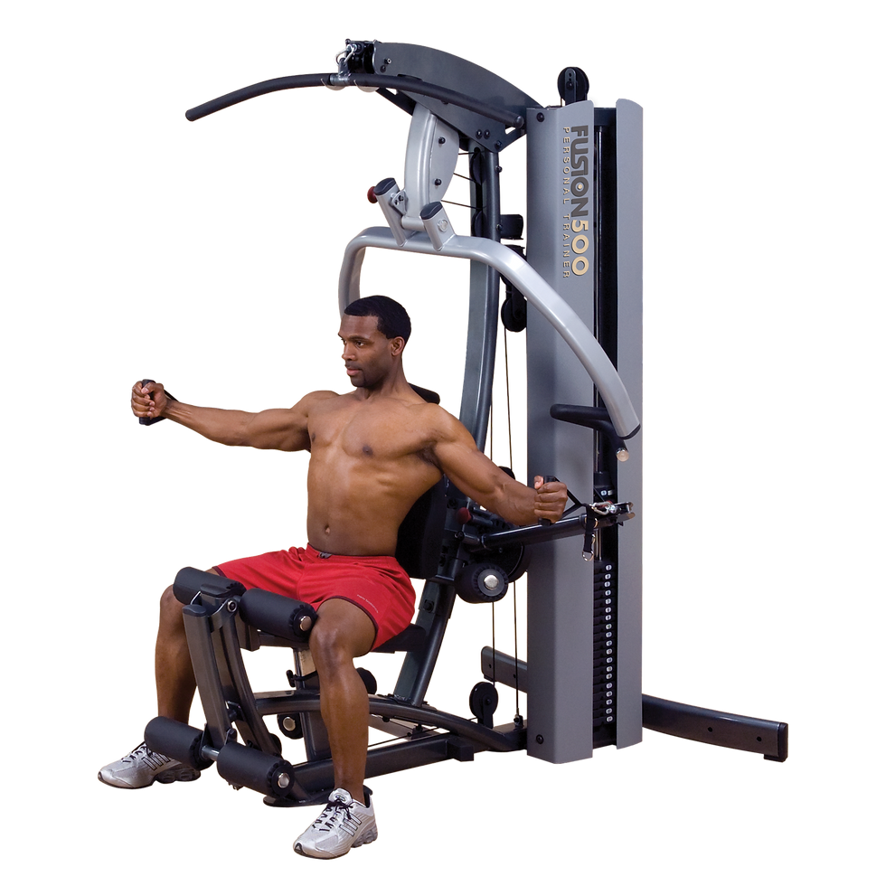BODY-SOLID FUSION F500/2 GYM, 210 LB WEIGHT STACK