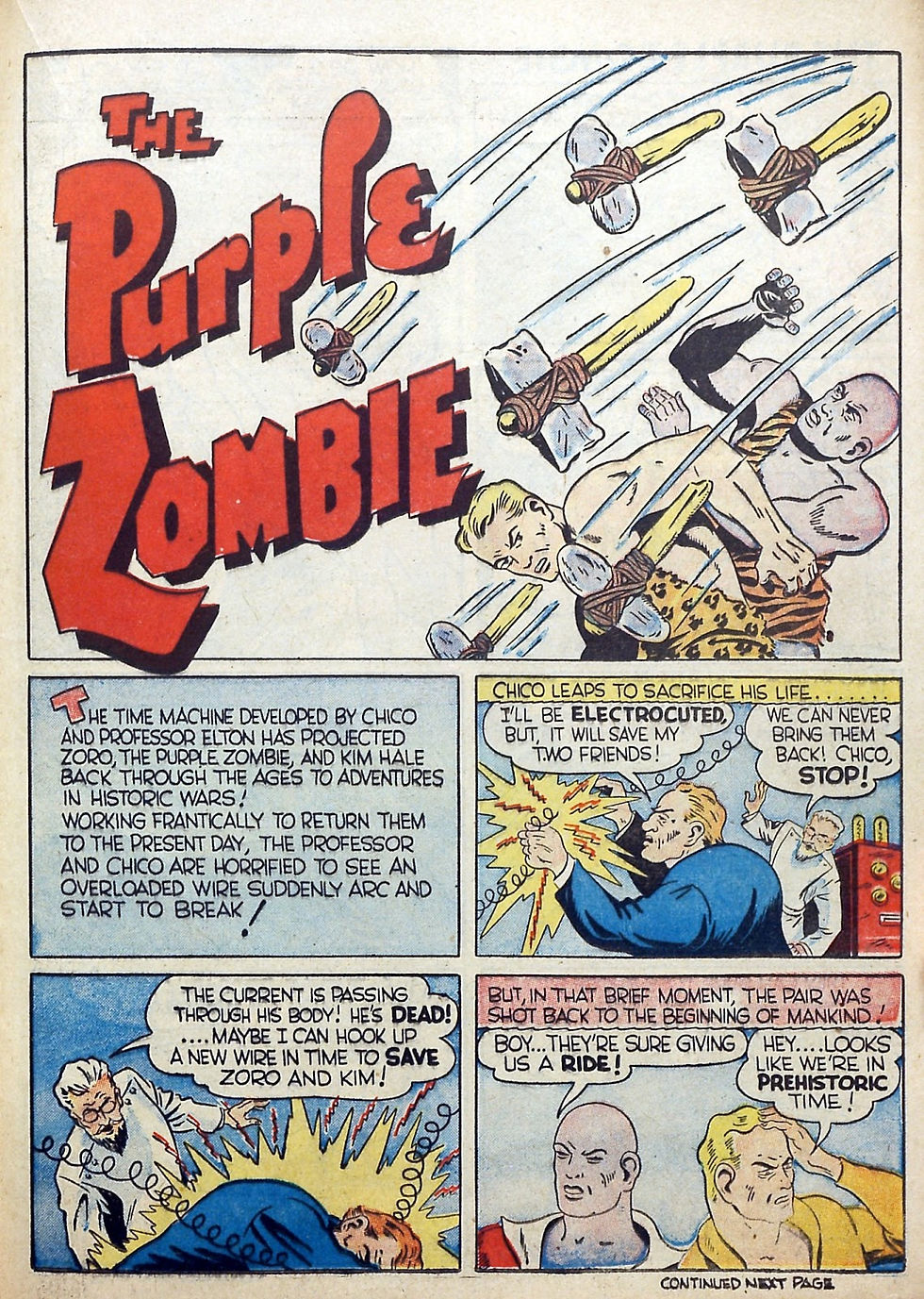 Purple Zombie Comic