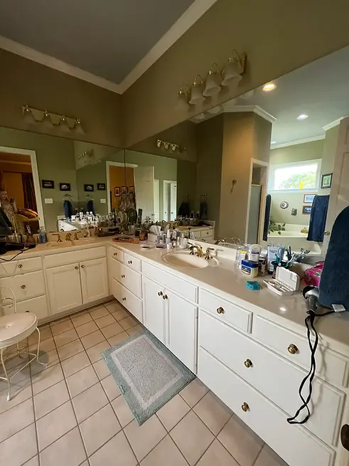 Before 3 - Transitional Primary Bathroom Remodel in West Lake Hills, TX
