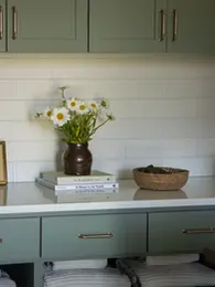 Laundry Counter and Storage