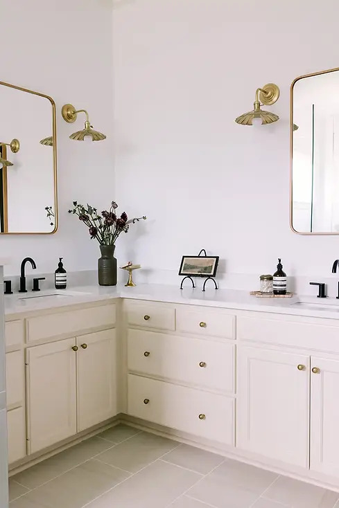 Transitional Primary Bathroom Remodel in West Lake Hills, TX