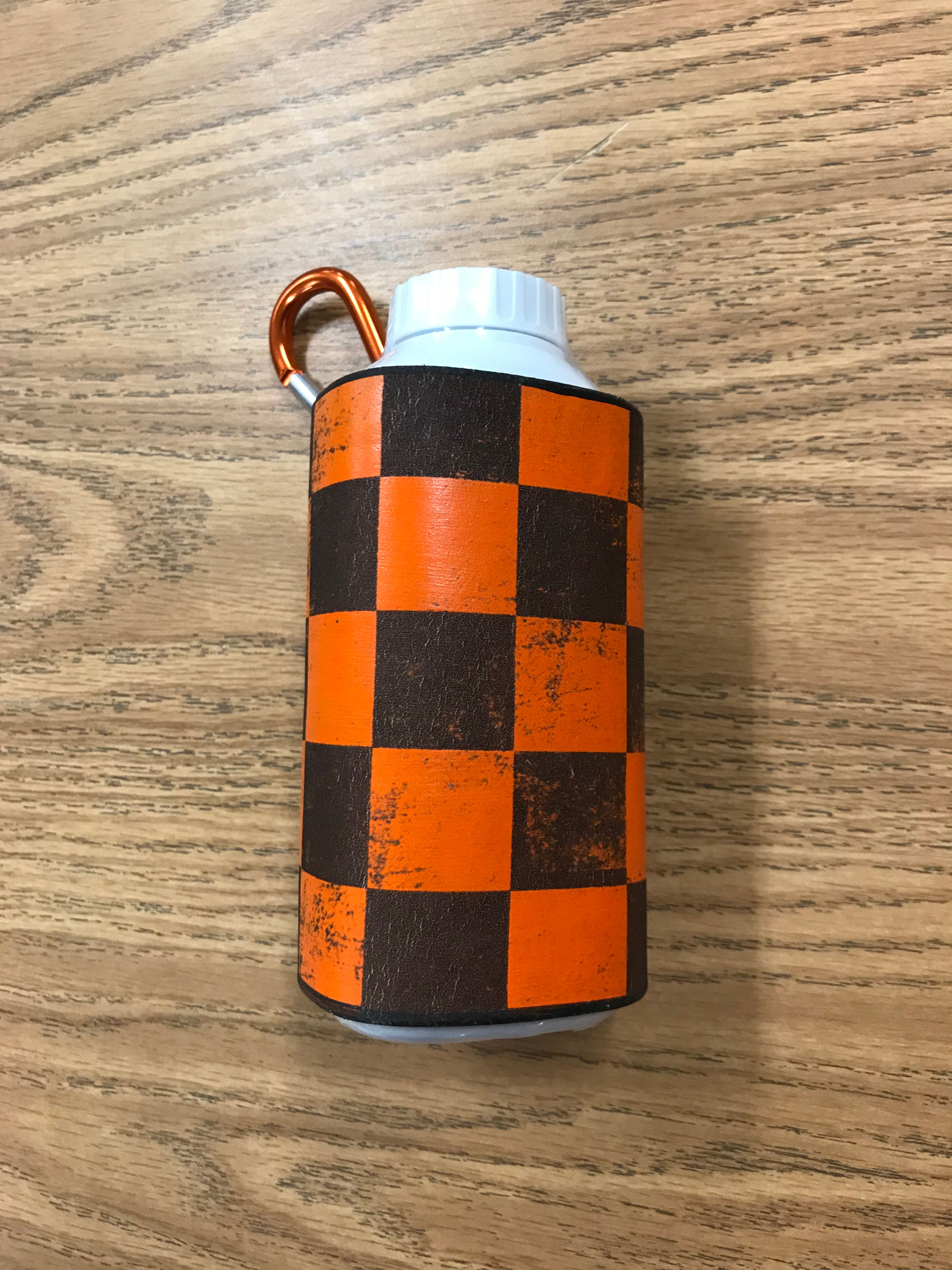 POWDER COVER - CHECKER/ORANGE