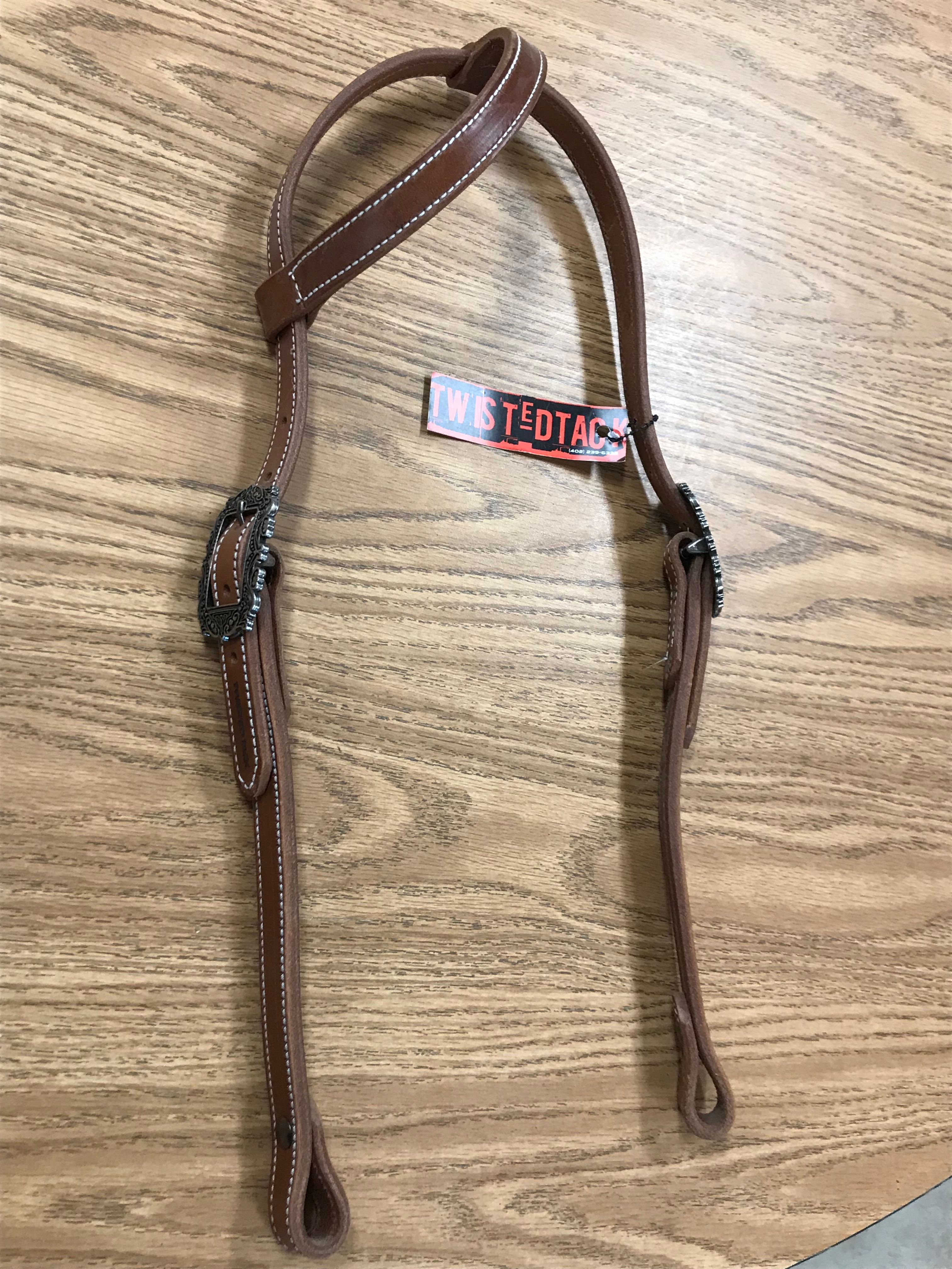 ONE EAR SEWN LATIGO HS PEWTER BUCKLES