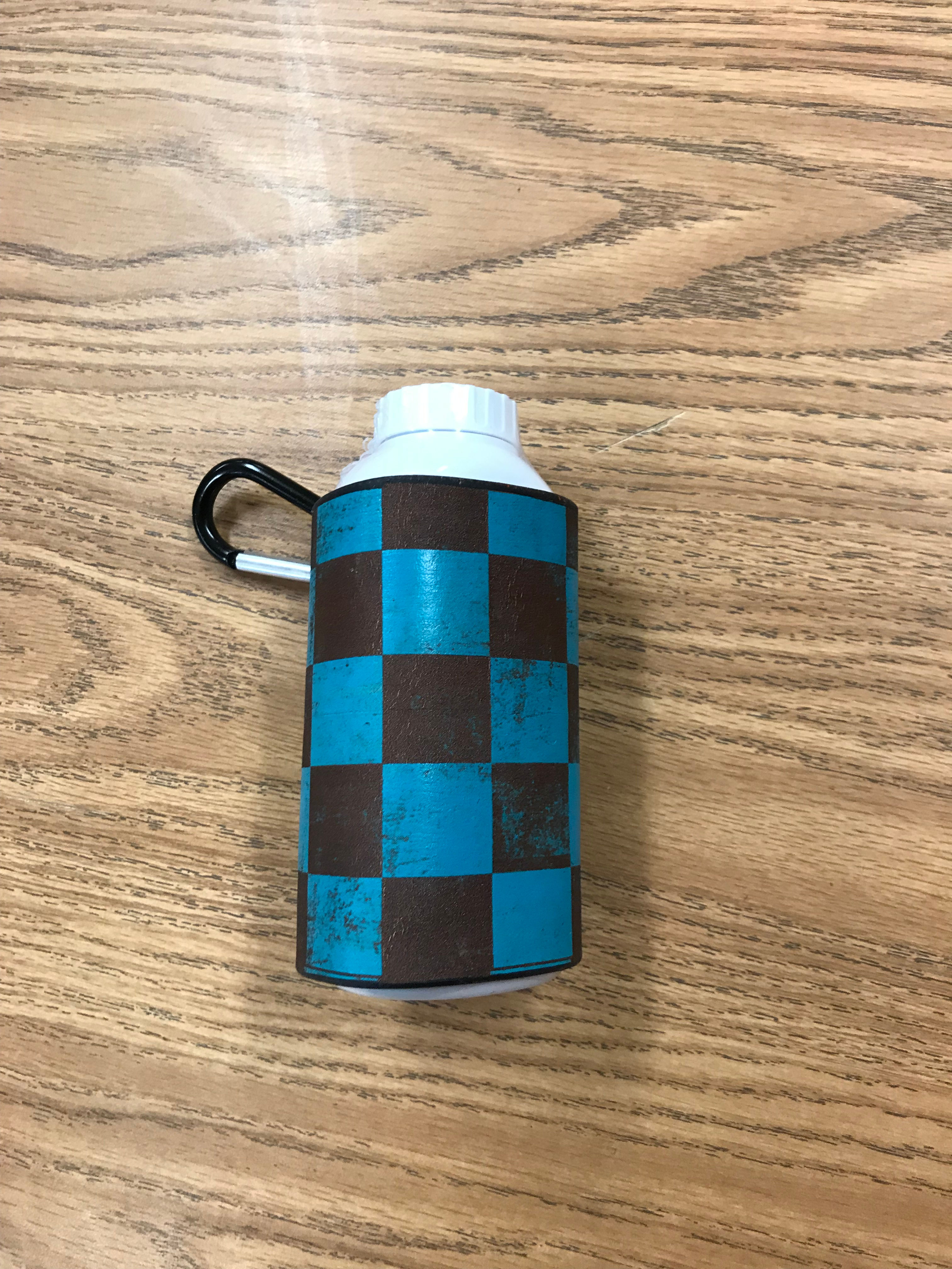 POWDER COVER - CHECKER/TURQ