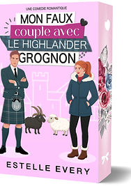 Édition jaspage de la romance romcom feel-good écossais Mon faux couple avec un highlander grognon