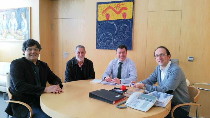 El conselleiro de Cultura recibe a la Fundación Wenceslao Fernández Flórez