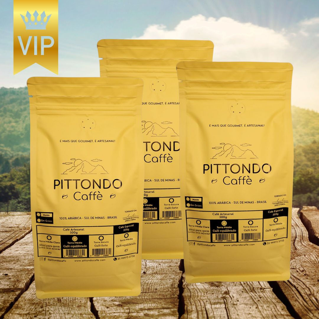 3 Cafés Artesanal 500g mensal