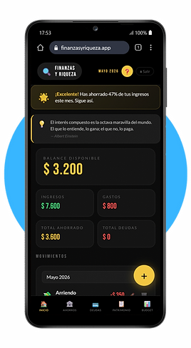 app de finanzas personales www.finanzasyriqueza.pp Panamá