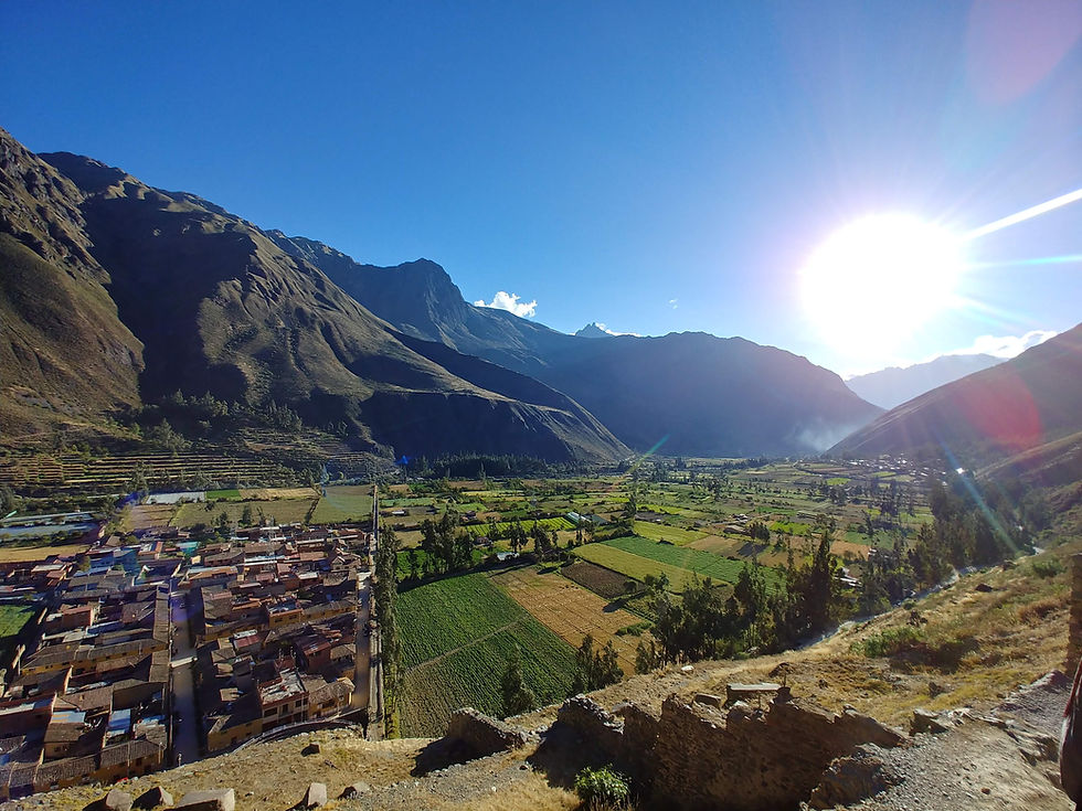 Sacred Valley landscape in the Peruvian Andes
