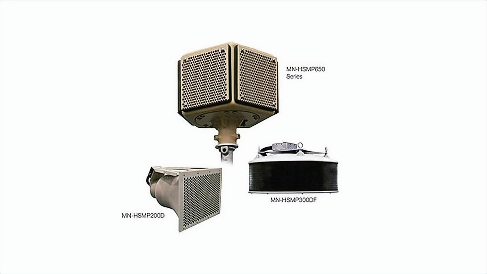 Sistema de altavoces de alerta de incendio.  Lightweight Medium Power Speaker Arrays (MPSA)
