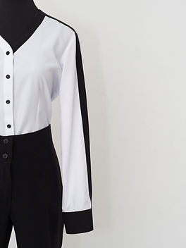 Blusa en seda combinda