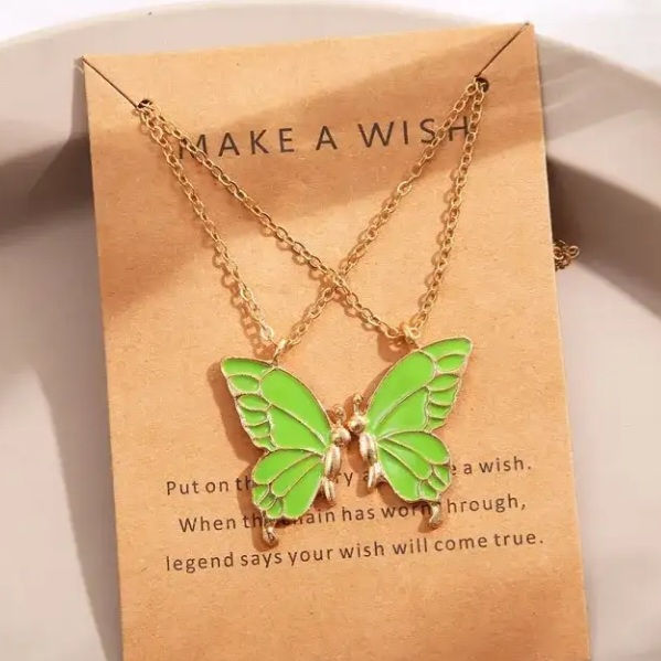 Thumbnail: Butterfly best friend locket 