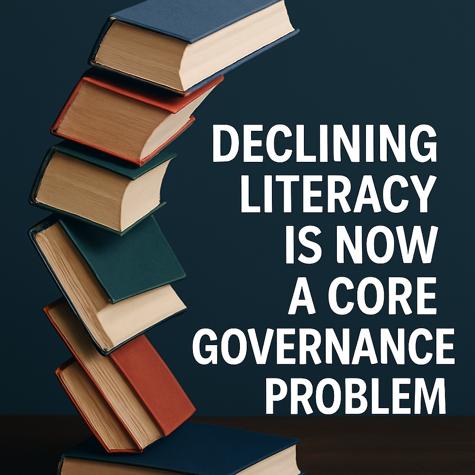 Declining Literacy Is Now a Core AI Governance Problem