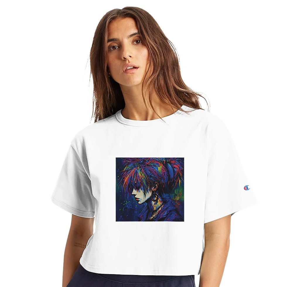 섬네일: Women's Cropped Heritage Crewneck T-Shirt | Champion T453W