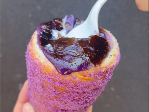 Ube Crème Brûlée Cones are back for #DressPurpleDay