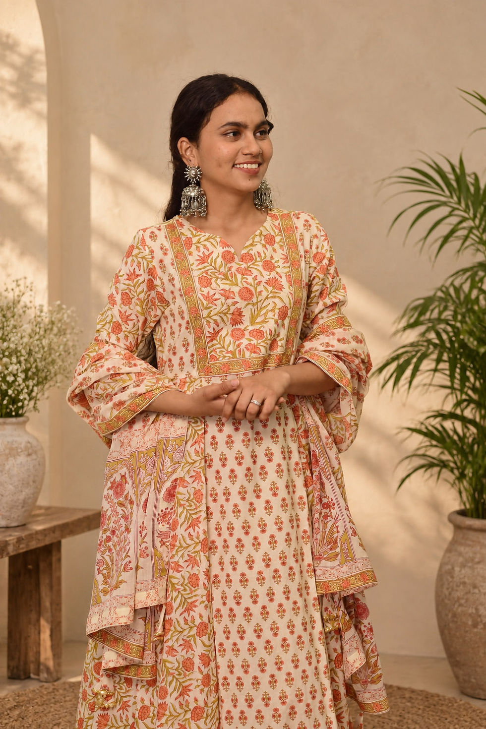 Outfit for Navratri puja