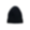 black color, thick ribbed knit winter hat