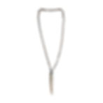 silver necklace with antler and bullet casing pendant