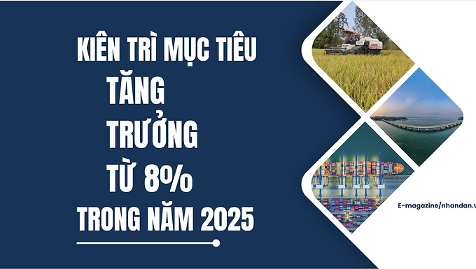 [HWP trên báo chí] Kiên trì mục tiêu tăng trưởng 8% trong năm 2025