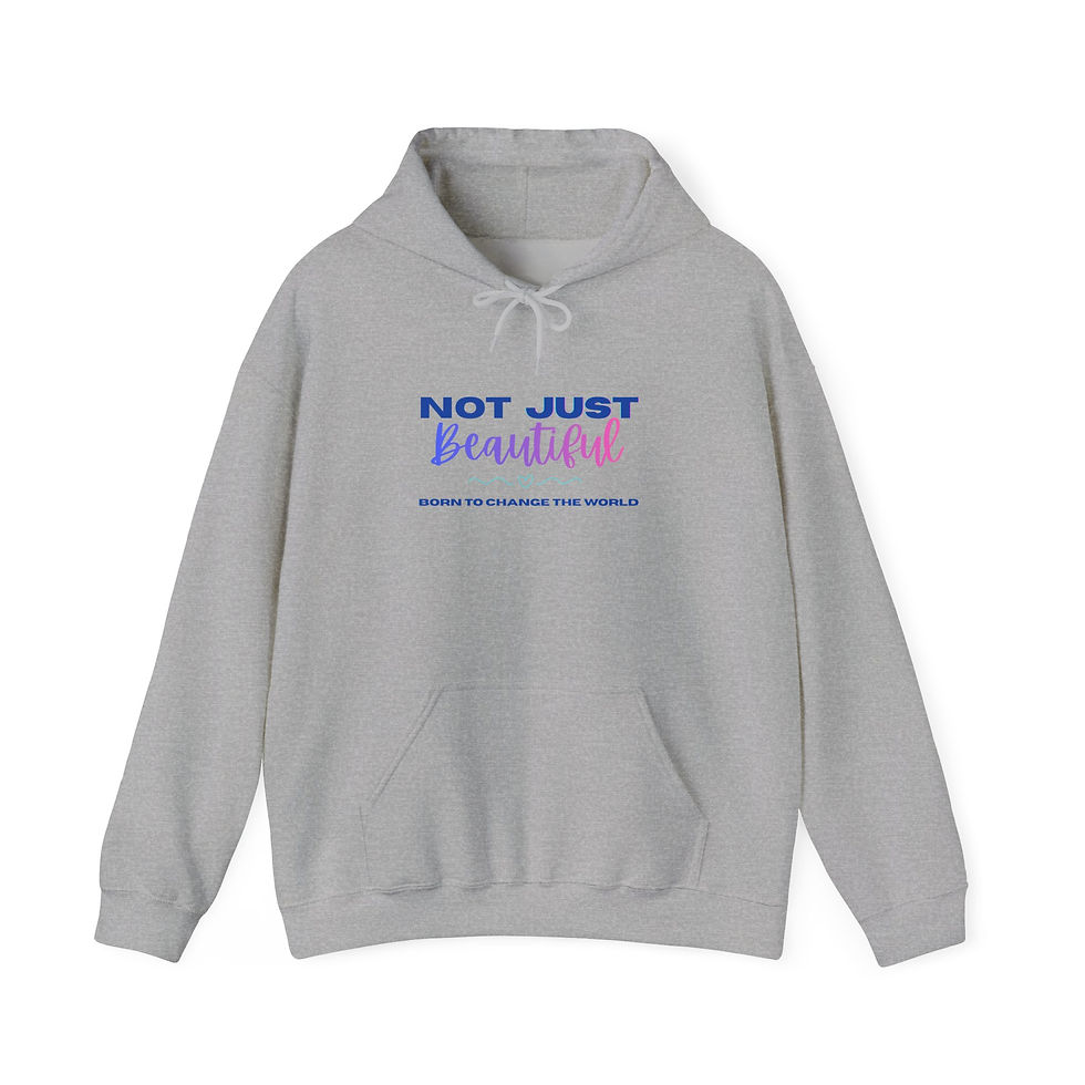 Thumbnail: Not Just Beautiful hoodie | Inspirational Quote Pullover