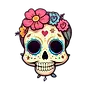 hispanic-heritage-sugar-skull-marigold-isolated-on-transparent-background-ai-generated-dig