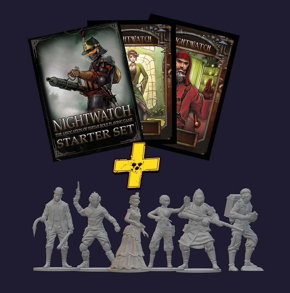 Nightwatch Starter Set bundle with cards and miniatures