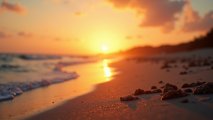 Long Bay Beach during sunset