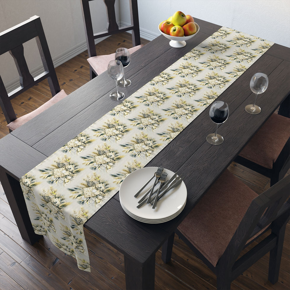 Thumbnail: Passover Seder Table Runner | Cotton or Polyester