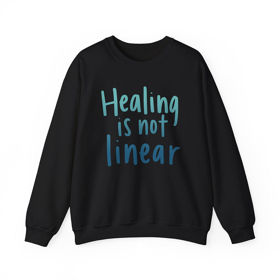 Thumbnail: Healing Is Not Linear Sweatshirt | Encouragement Crewneck & Healing Journey Gift