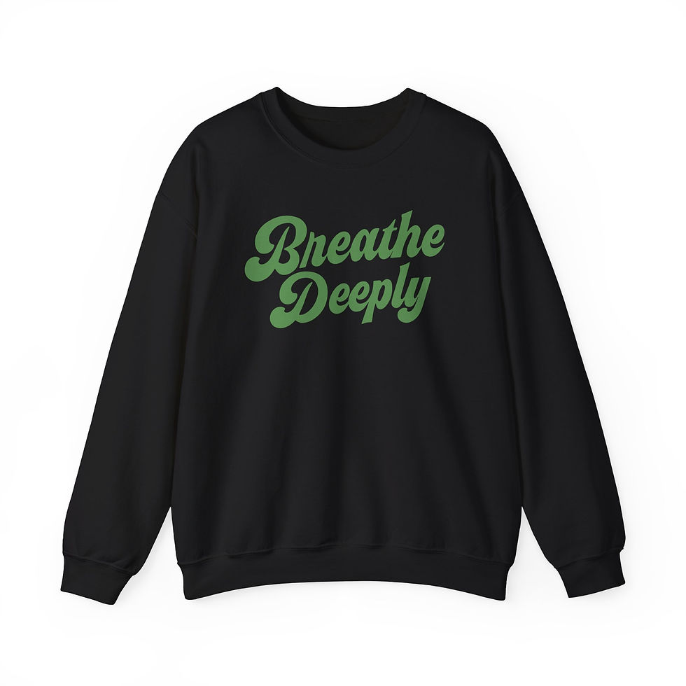 Thumbnail: Breathe Deeply Pullover | Soft Cozy Sweatshirt | Mindful Vibes