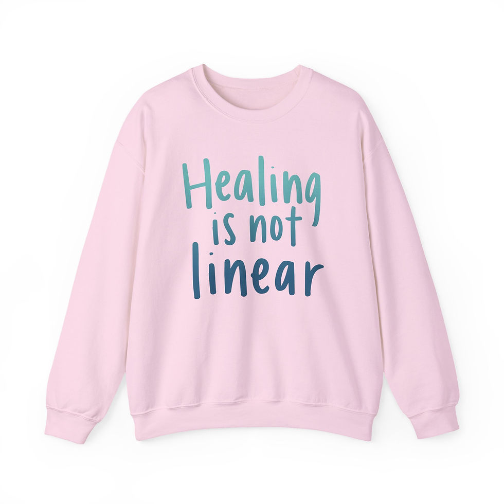 Thumbnail: Healing Is Not Linear Sweatshirt | Encouragement Crewneck & Healing Journey Gift
