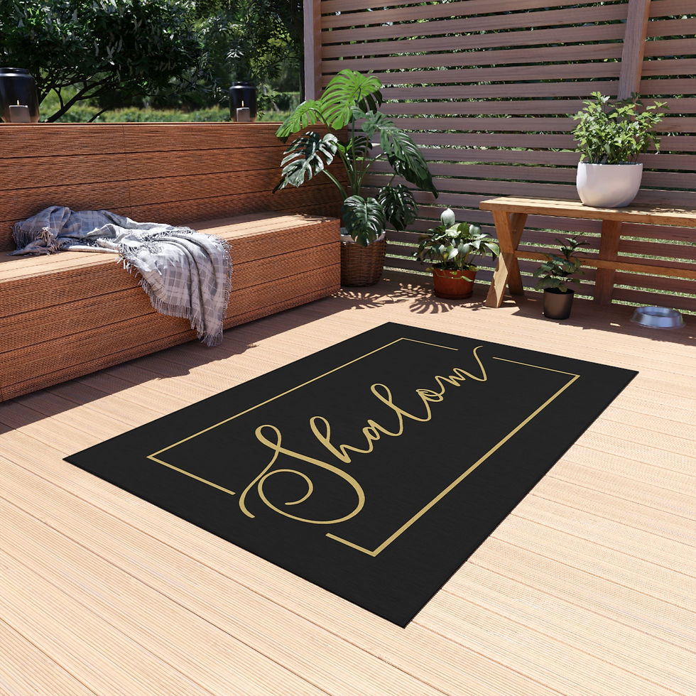 Thumbnail: Shalom Outdoor Rug, Stylish Entryway Decor, Patio Mat Welcome Mat | Entryway