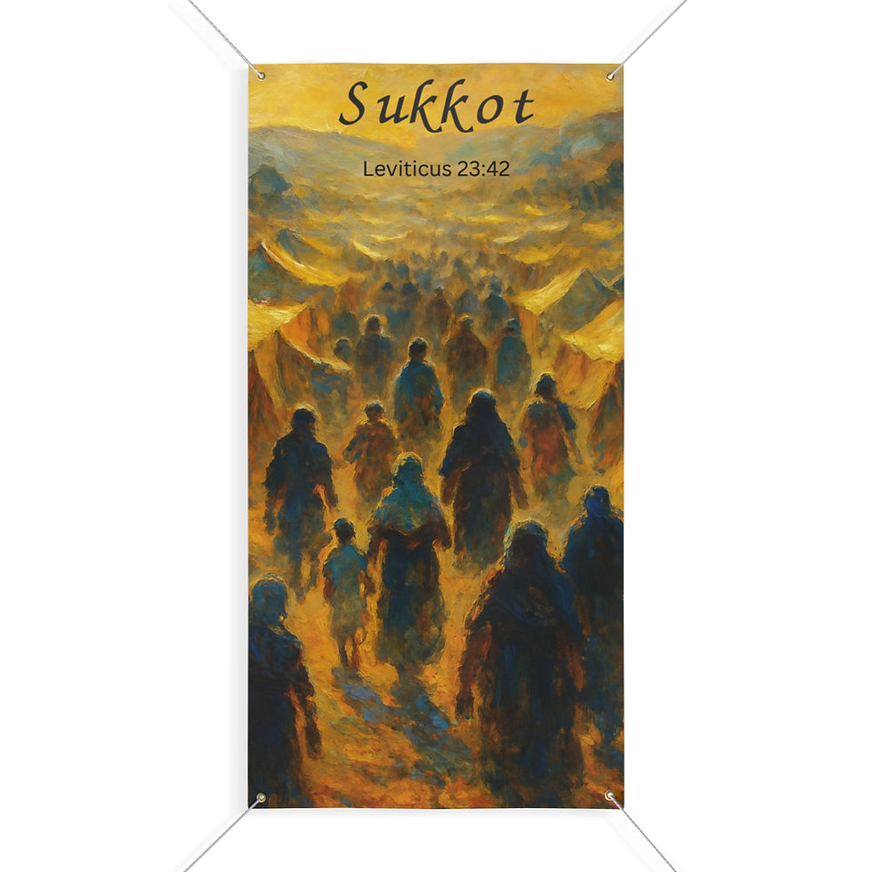 Thumbnail:  Feast of Tabernacles Sukkot Wall Banner | Leviticus 23:43 Wall Flag Decor