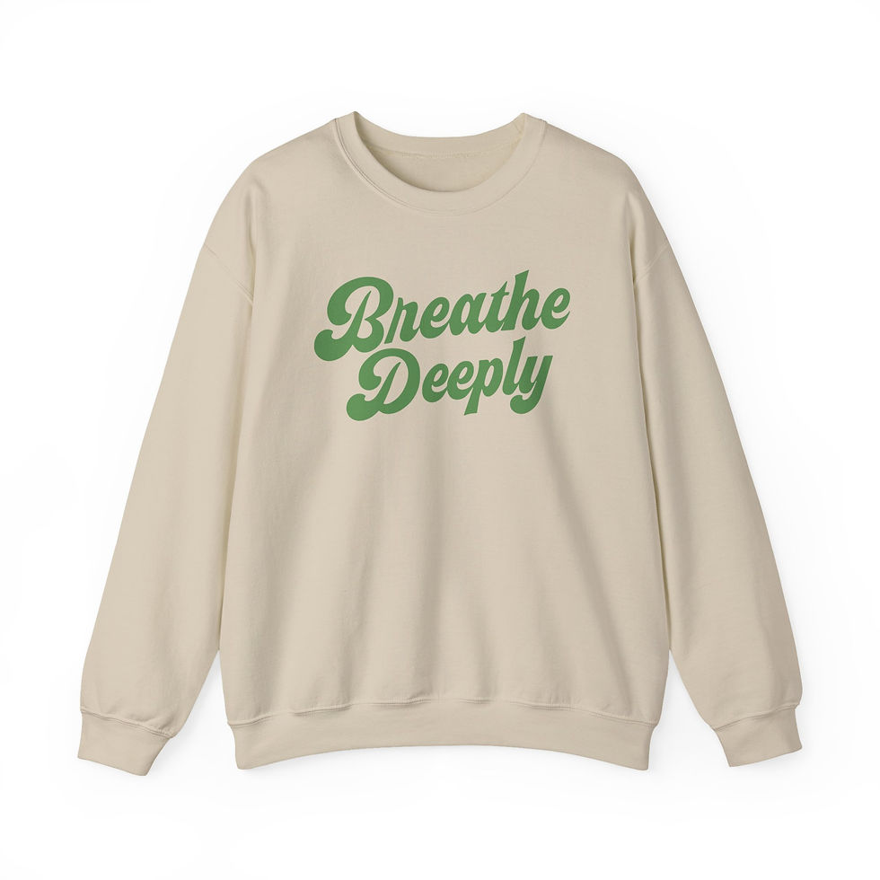 Thumbnail: Breathe Deeply Pullover | Soft Cozy Sweatshirt | Mindful Vibes