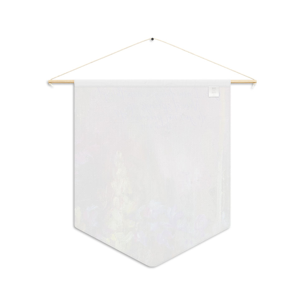 Thumbnail: Floral Scripture Pennant Banner - Inspirational Christian Decor 