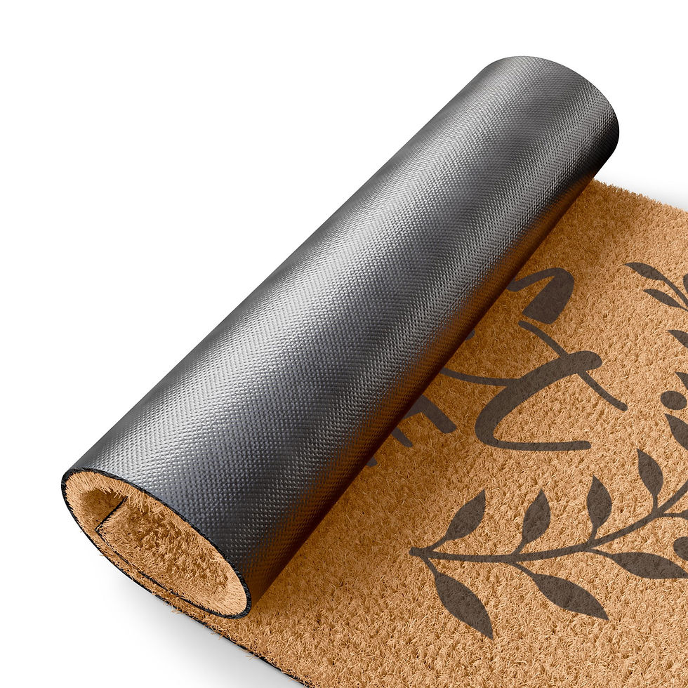 Thumbnail: Shalom Sweet Home Doormat, Entryway Welcome Mat, Housewarming Gift, Entrance Rug