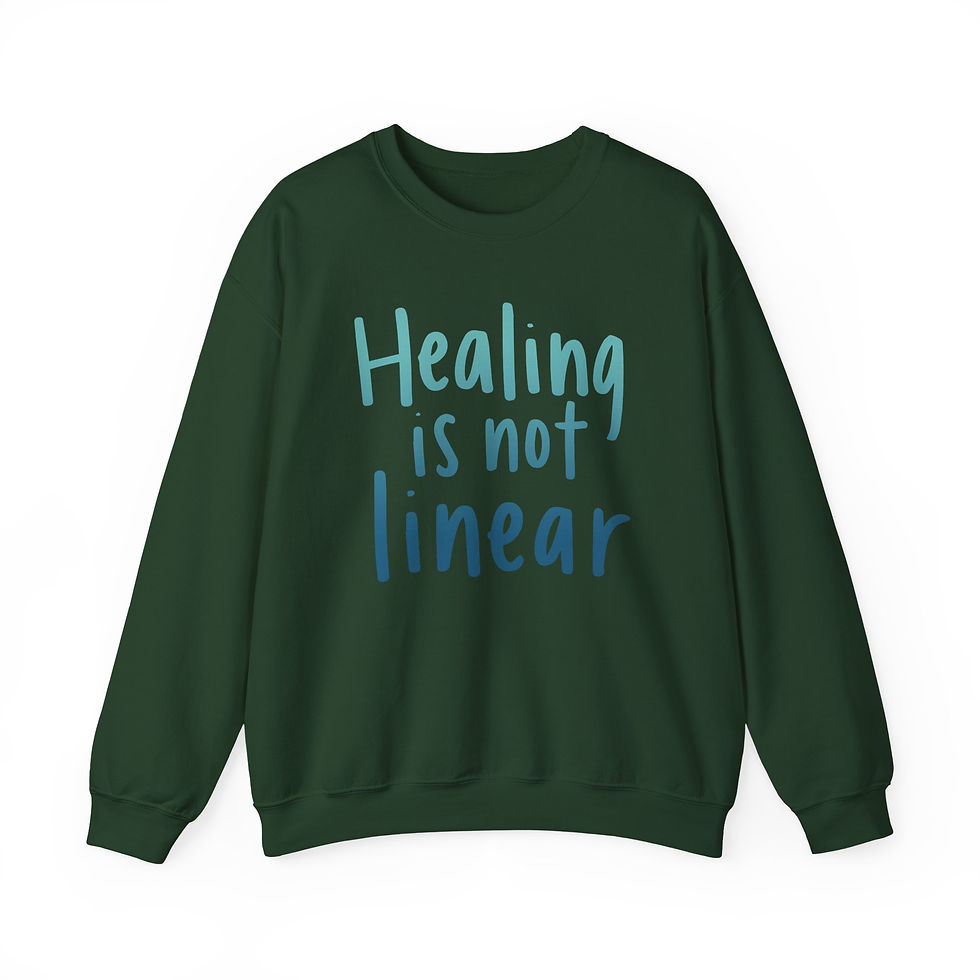 Thumbnail: Healing Is Not Linear Sweatshirt | Encouragement Crewneck & Healing Journey Gift