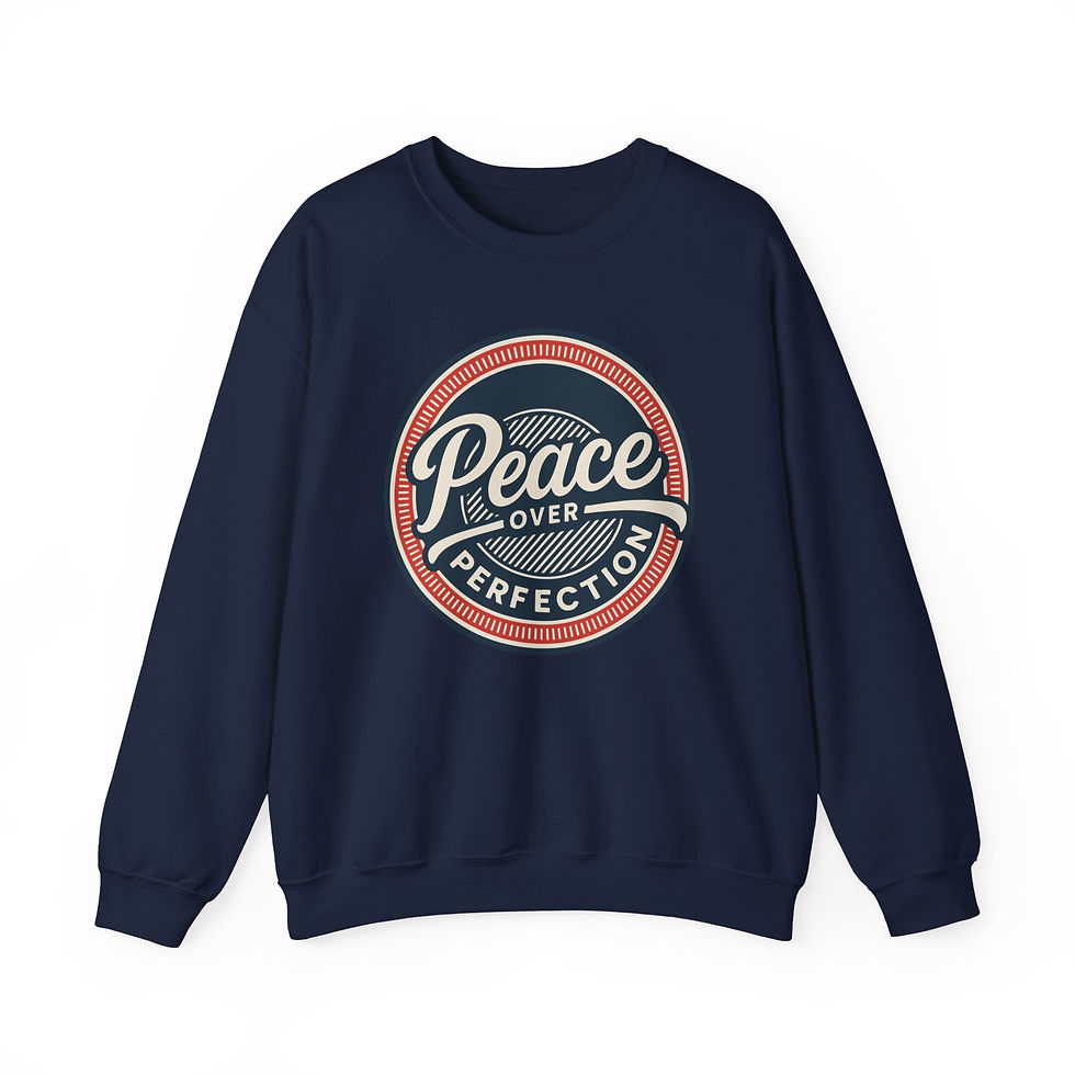 Thumbnail: Peace Sweatshirt | Vintage Badge Crewneck | Shalom Christian Comfort Wear