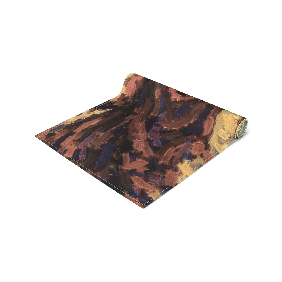 Thumbnail: Passover Seder Table Runner | Exodus Art, Religious Decorative Table Linen