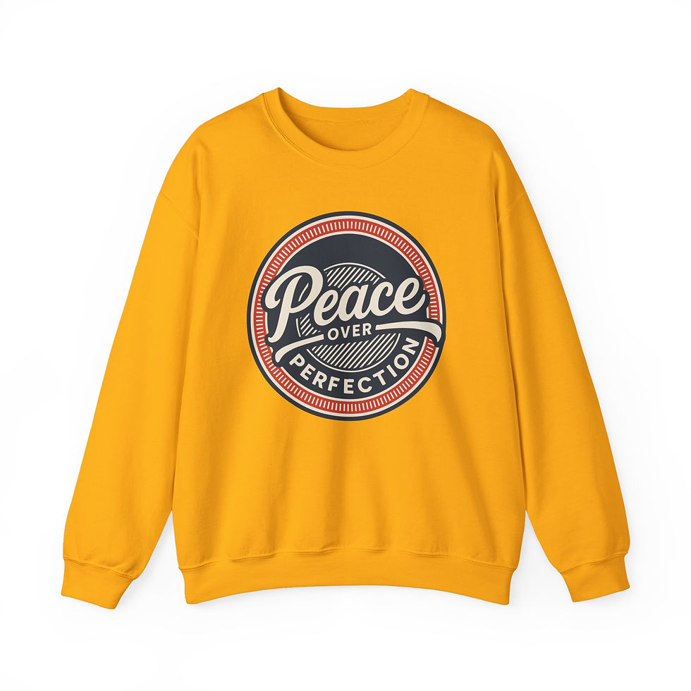 Thumbnail: Peace Sweatshirt | Vintage Badge Crewneck | Shalom Christian Comfort Wear