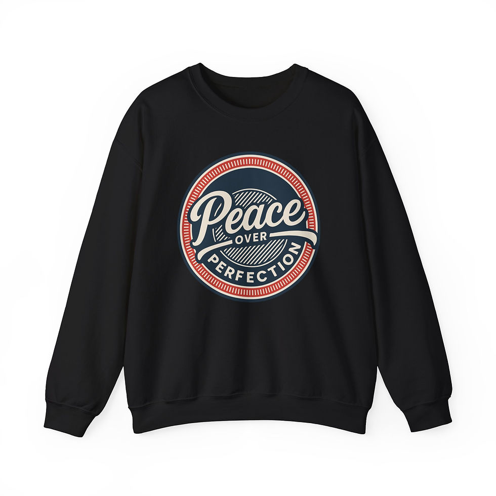 Thumbnail: Peace Sweatshirt | Vintage Badge Crewneck | Shalom Christian Comfort Wear