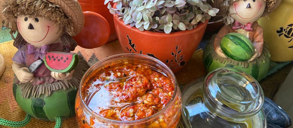Lal Mirch ka Koota (Ground Red Chilli Pickle)