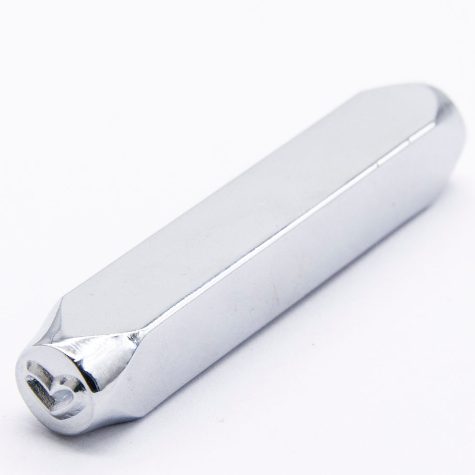 Thumbnail: ABBECIAO  Heart Design Stamps, Metal Punch Stamp Stamping Tool 6mm 1/4"