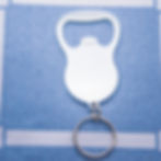 Thumbnail: Aluminum Bottle Opener Blanks with 1 Inch Split Key Ring 20Pack